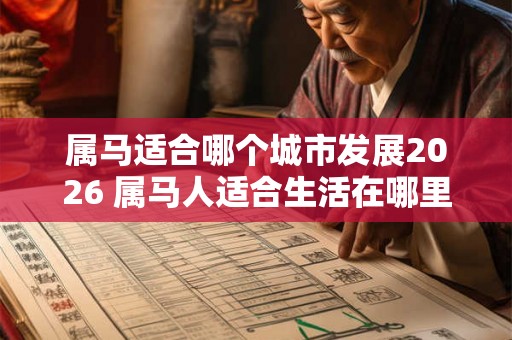 属马适合哪个城市发展2026 属马人适合生活在哪里
