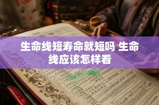 生命线短寿命就短吗 生命线应该怎样看