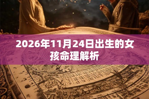 2026年11月24日出生的女孩命理解析