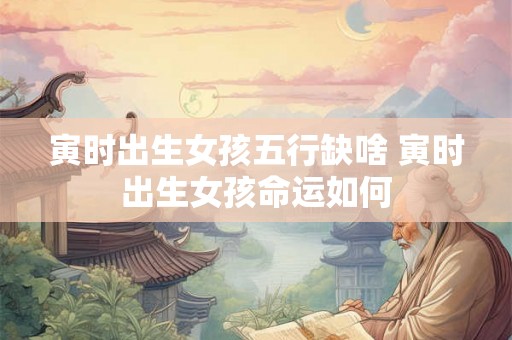 寅时出生女孩五行缺啥 寅时出生女孩命运如何