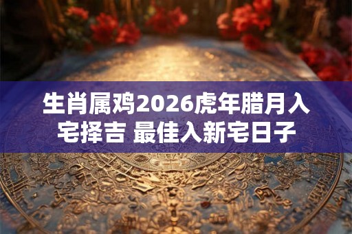 生肖属鸡2026虎年腊月入宅择吉 最佳入新宅日子