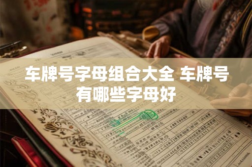 车牌号字母组合大全 车牌号有哪些字母好