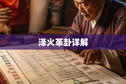 泽火革卦详解