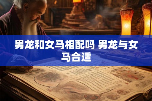 男龙和女马相配吗 男龙与女马合适