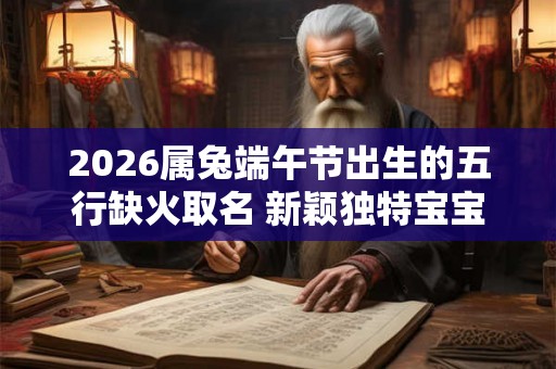 2026属兔端午节出生的五行缺火取名 新颖独特宝宝名字