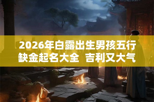 2026年白露出生男孩五行缺金起名大全  吉利又大气