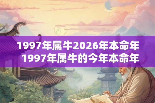 1997年属牛2026年本命年  1997年属牛的今年本命年运势如何