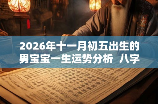 2026年十一月初五出生的男宝宝一生运势分析 八字算命 2026年十一月初五出生的男宝宝一生运势分析 八字算命