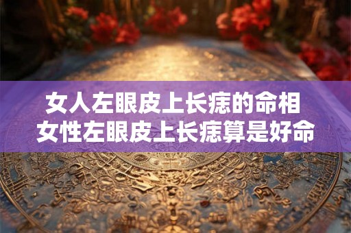 女人左眼皮上长痣的命相 女性左眼皮上长痣算是好命相吗