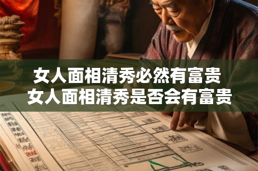 女人面相清秀必然有富贵 女人面相清秀是否会有富贵