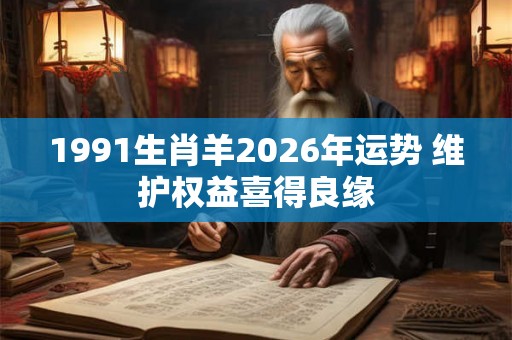 1991生肖羊2026年运势 维护权益喜得良缘