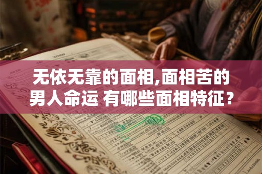 无依无靠的面相,面相苦的男人命运 有哪些面相特征？