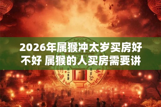 2026年属猴冲太岁买房好不好 属猴的人买房需要讲究什么