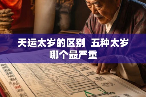 天运太岁的区别  五种太岁哪个最严重