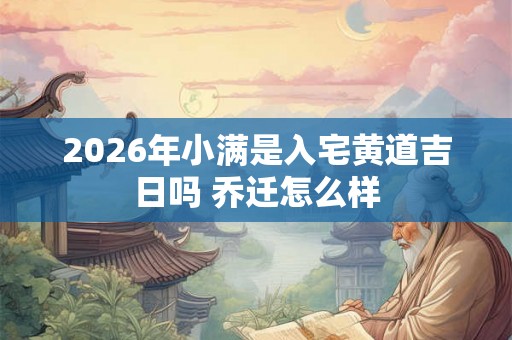 2026年小满是入宅黄道吉日吗 乔迁怎么样