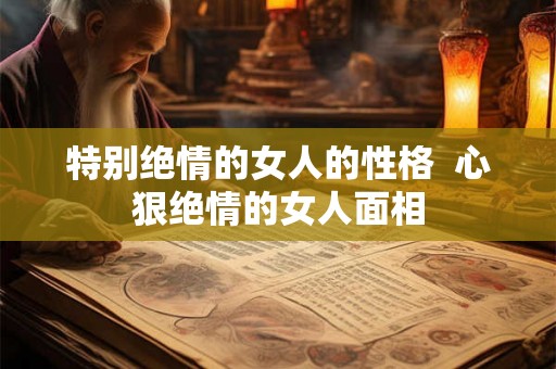 特别绝情的女人的性格 心狠绝情的女人面相 特别绝情的女人的性格 心狠绝情的女人面相