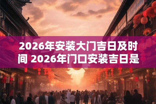 2026年安装大门吉日及时间 2026年门口安装吉日是什么