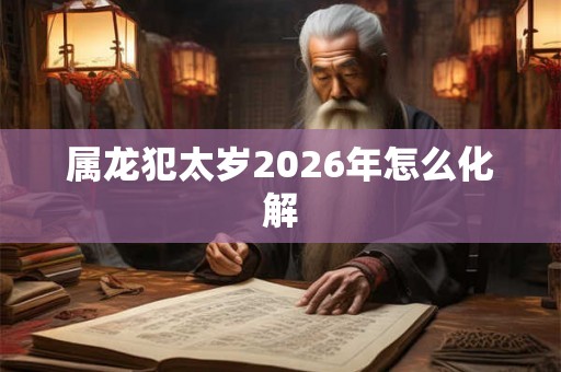 属龙犯太岁2026年怎么化解