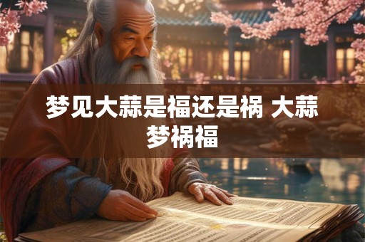 梦见大蒜是福还是祸 大蒜梦祸福