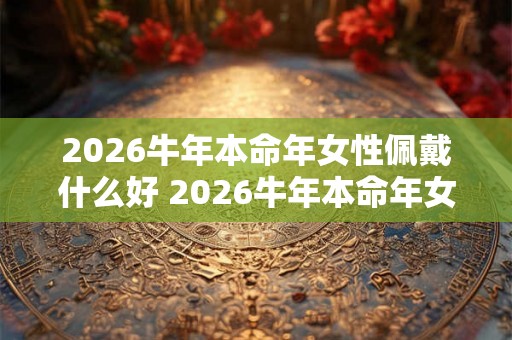 2026牛年本命年女性佩戴什么好 2026牛年本命年女佩什么
