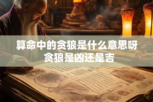 算命中的贪狼是什么意思呀  贪狼是凶还是吉
