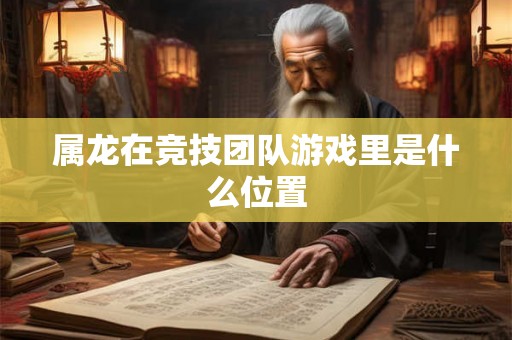 属龙在竞技团队游戏里是什么位置