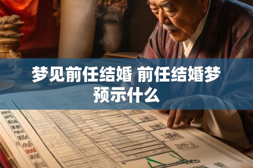 梦见前任结婚 前任结婚梦预示什么