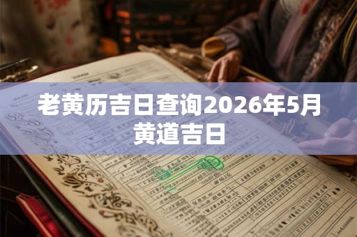 老黄历吉日查询2026年5月黄道吉日