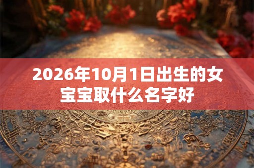 2026年10月1日出生的女宝宝取什么名字好