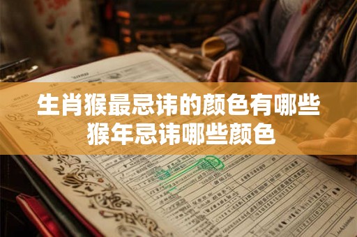 生肖猴最忌讳的颜色有哪些 猴年忌讳哪些颜色