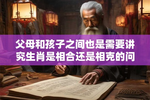 父母和孩子之间也是需要讲究生肖是相合还是相克的问题