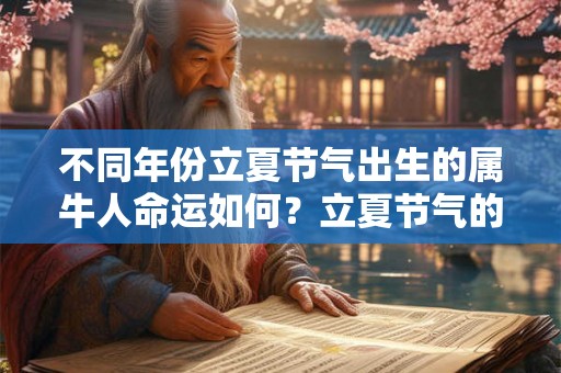 不同年份立夏节气出生的属牛人命运如何？立夏节气的特点