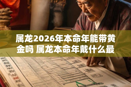 属龙2026年本命年能带黄金吗 属龙本命年戴什么最好 属龙2026年本命年能带黄金吗 属龙本命年戴什么最好
