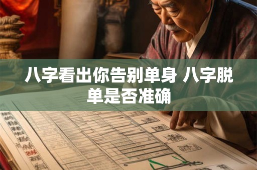 八字看出你告别单身 八字脱单是否准确