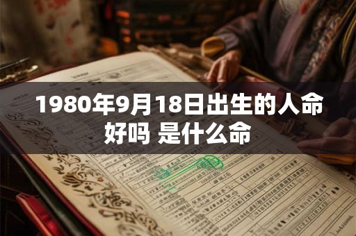 1980年9月18日出生的人命好吗 是什么命