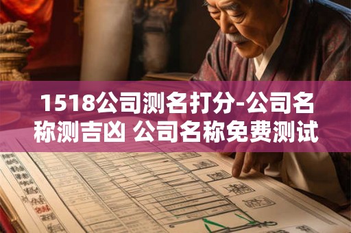 1518公司测名打分-公司名称测吉凶 公司名称免费测试吉凶打分1518