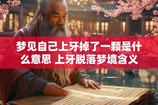 梦见自己上牙掉了一颗是什么意思 上牙脱落梦境含义