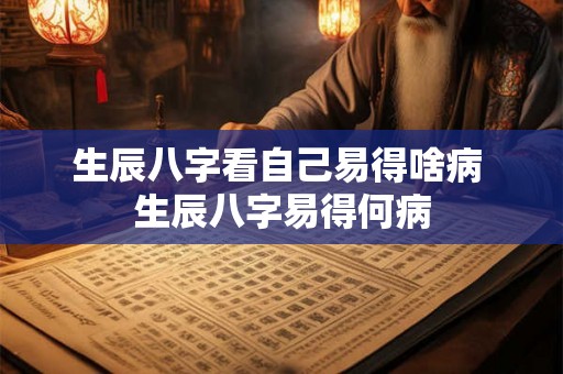 生辰八字看自己易得啥病 生辰八字易得何病