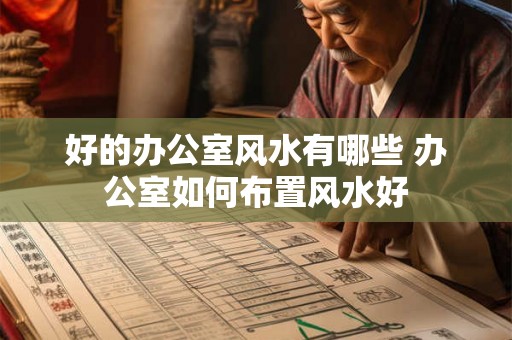 好的办公室风水有哪些 办公室如何布置风水好