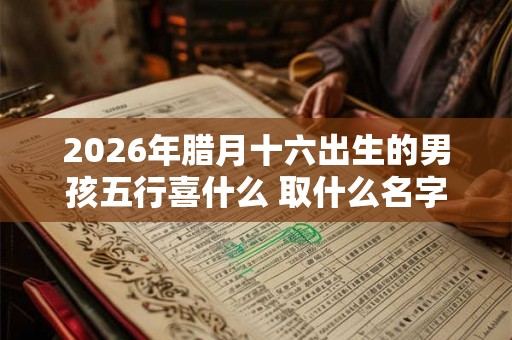 2026年腊月十六出生的男孩五行喜什么 取什么名字好