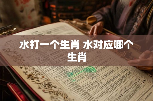 水打一个生肖 水对应哪个生肖