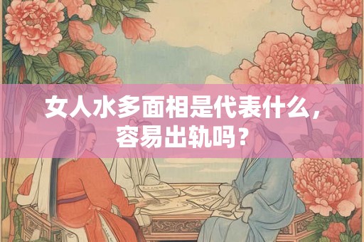 女人水多面相是代表什么，容易出轨吗？