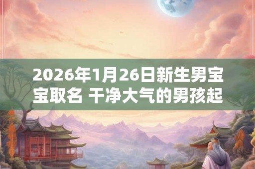 2026年1月26日新生男宝宝取名 干净大气的男孩起名合集 2026年1月26日新生男宝宝取名 干净大气的男孩起名合集
