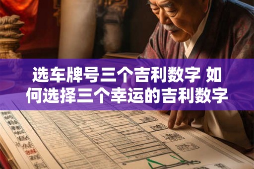 选车牌号三个吉利数字 如何选择三个幸运的吉利数字来挑选车牌
