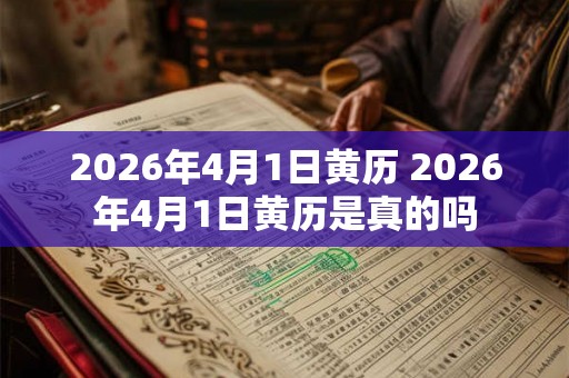 2026年4月1日黄历 2026年4月1日黄历是真的吗
