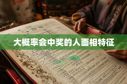 大概率会中奖的人面相特征