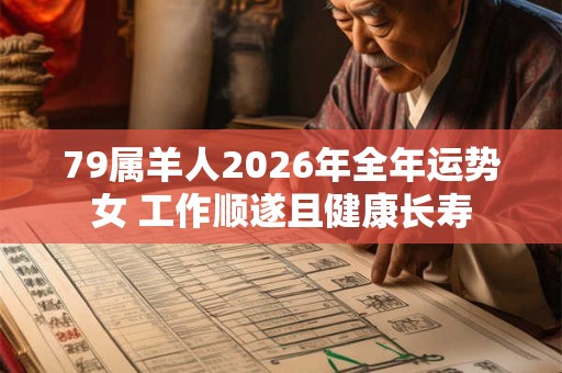 79属羊人2026年全年运势女 工作顺遂且健康长寿 79属羊人2026年全年运势女 工作顺遂且健康长寿