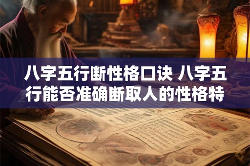 八字五行断性格口诀 八字五行能否准确断取人的性格特点
