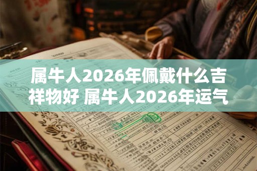 属牛人2026年佩戴什么吉祥物好 属牛人2026年运气如何