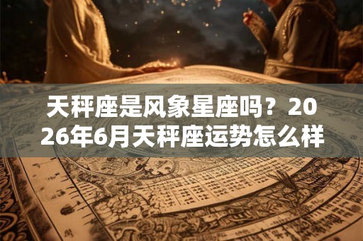 天秤座是风象星座吗？2026年6月天秤座运势怎么样？